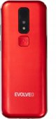 Smartfon Evolveo EVOLVEO EasyPhone LT, κινητό τηλέφωνο για ηλικιωμένους με βάση φόρτισης, κόκκινο
