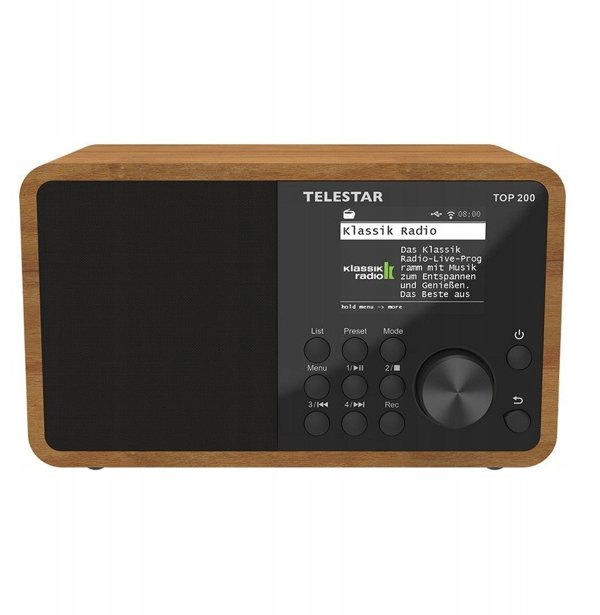 Telestar Top 200 Πολυλειτουργικό Ραδιόφωνο Ξύλινο