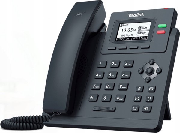 Yealink SIP-T31P IP Τηλέφωνο Γραφείου, 2 Γραμμές, PoE, Χωρίς Τροφοδοτικό