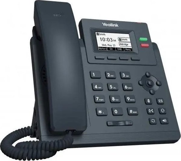 Yealink SIP-T31P IP Τηλέφωνο Γραφείου, 2 Γραμμές, PoE, Χωρίς Τροφοδοτικό