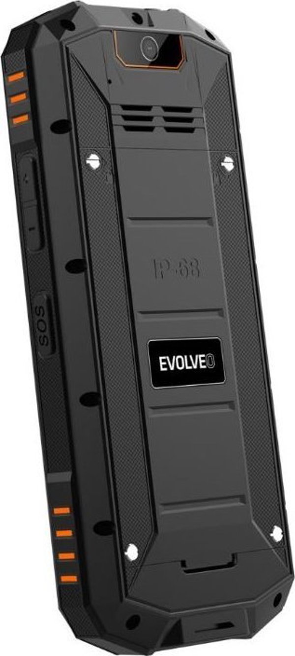 Smartphone Evolveo EVOLVEO StrongPhone Z6, αδιάβροχο ανθεκτικό Dual SIM τηλέφωνο, μαύρο-πορτοκαλί
