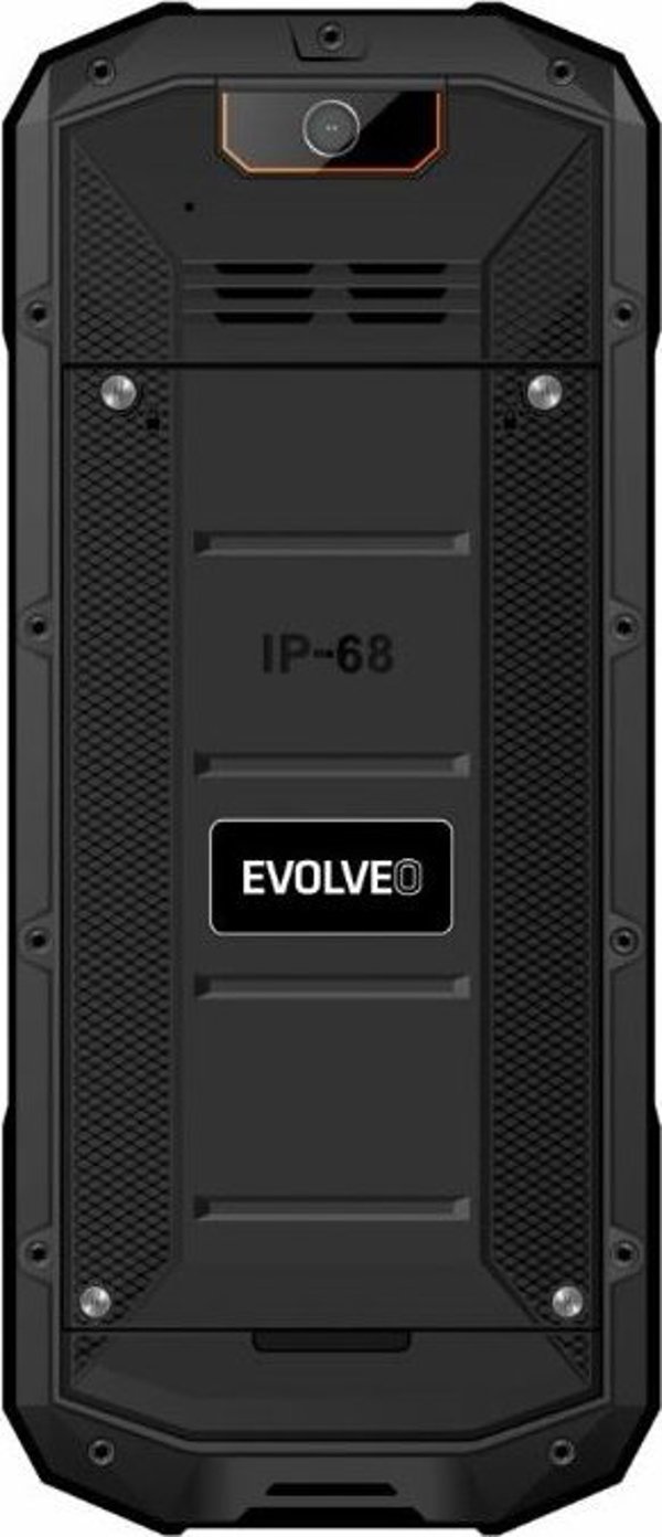 Smartphone Evolveo EVOLVEO StrongPhone Z6, αδιάβροχο ανθεκτικό Dual SIM τηλέφωνο, μαύρο-πορτοκαλί