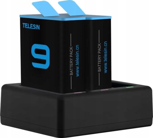 Φορτιστής Telesin + 2x Μπαταρία Για Gopro Hero 9