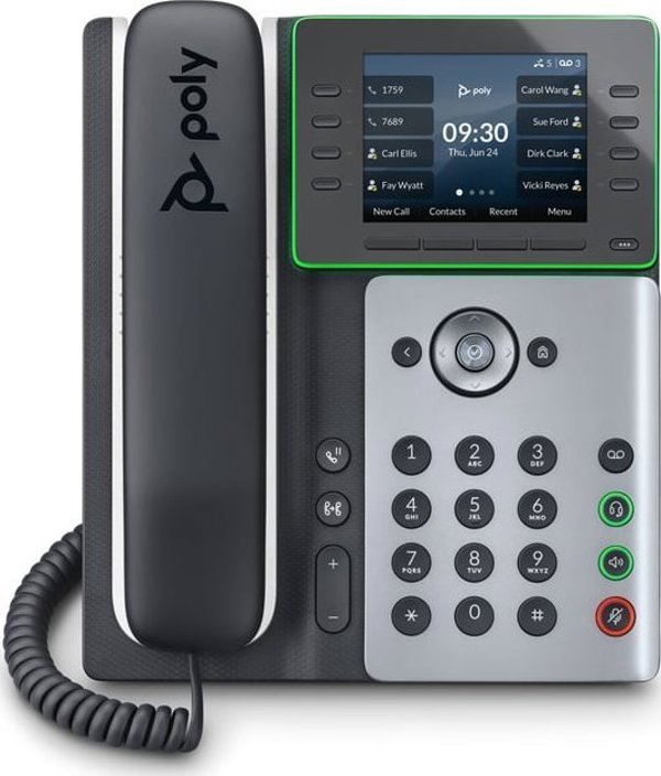 Τηλέφωνο Poly POLY Edge E350 τηλέφωνο VoIP Μαύρο 8 γραμμές IPS Wi-Fi