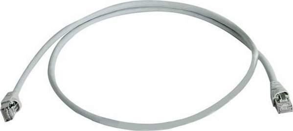 Καλώδιο Patch Telegärtner, S/FTP, PiMF, Cat 6A (ISO/IEC), γκρι, 0,5 m - L00000A0072