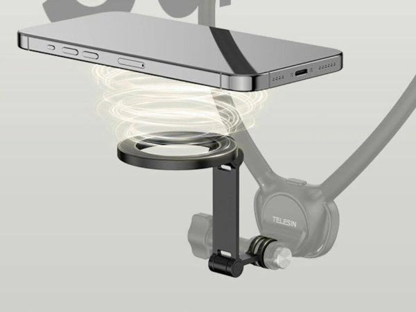 Telesin Ελαστική Βάση Τηλεφώνου Magsafe με Αντάπτορα GoPro για Smartphone