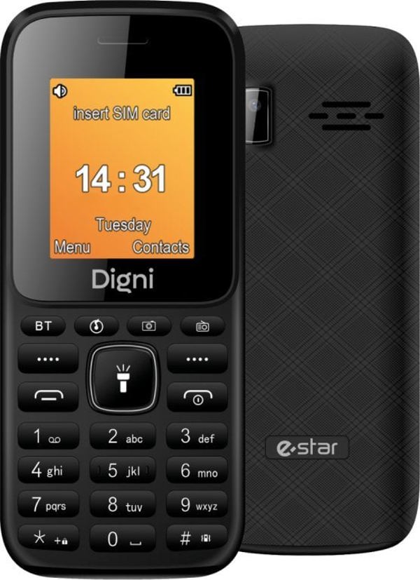 eSTAR Digni Mini Phone Dual SIM Μαύρο Μαύρο