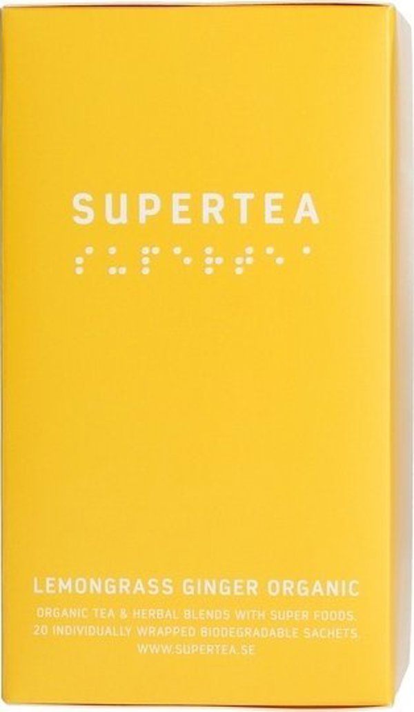 Teministeriet Teministeriet - Supertea Λεμονόχορτο Τζίντζερ Βιολογικό - Τσάι 20 Φακελάκια