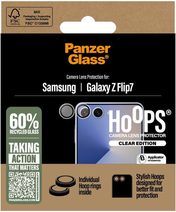 Tempered lens glass PanzerGlass Hoops για Samsung Galaxy Z Flip7