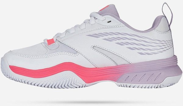 Tennis shoes for ladies K-SWISS SPEEDEX CLAY white/orchid petal EU40