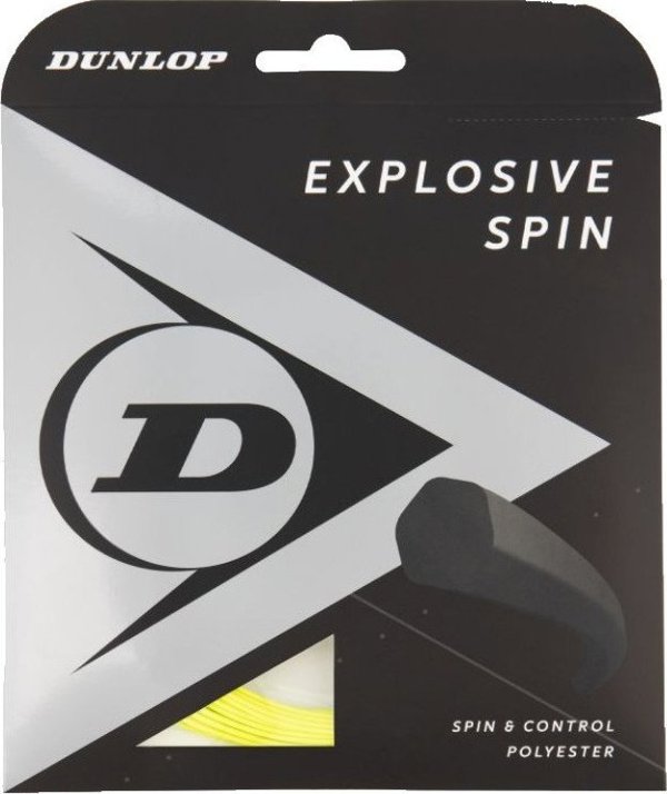 Χορδή τένις DUNLOP Explosive Spin 1.25mm 17g 12m Μονοϊνική Εξαγωνική Κίτρινη