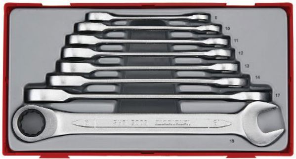 Teng Tools Σετ γερμανικών κλειδιών με καστάνια 8 - 19mm 8τμχ. (166720102)