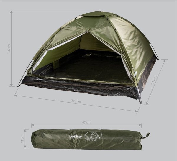 Namiot turystyczny Nordisk Grand Canyon Dome Tent Phoenix L - 4p - olive green