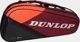 Τσάντα τένις DUNLOP CX CLUB 6 μαύρο/κόκκινο