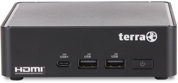 TERRA PC-Micro 5000 SILENT GREENLINE Intel Core 3 100U 8 GB DDR5-SDRAM 500 GB SSD Micro PC Mini PC Μαύρο