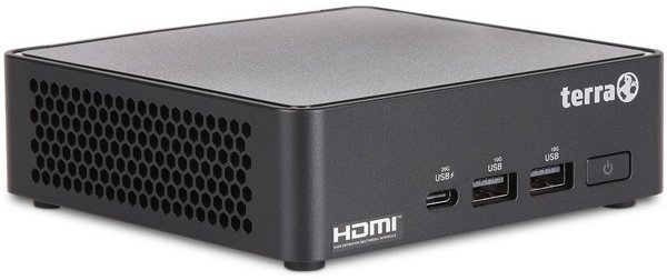 TERRA PC-Micro 5000 SILENT GREENLINE Intel Core 3 100U 8 GB DDR5-SDRAM 500 GB SSD Micro PC Mini PC Μαύρο