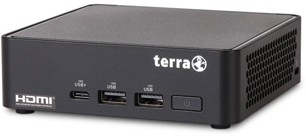 TERRA PC-Micro 5000 SILENT GREENLINE Intel Core 3 100U 8 GB DDR5-SDRAM 500 GB SSD Micro PC Mini PC Μαύρο