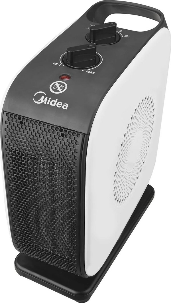 Θερμαντικό ανεμιστήρα Midea Midea Compact PTC Fan Heater | NTY15-19CA | Θερμαντικό ανεμιστήρα | 1500 W | Αριθμός επιπέδων ισχύος 2 | Κατάλληλο για δωμάτια έως 10 m | Λευκό/Μαύρο ένα μέγεθος