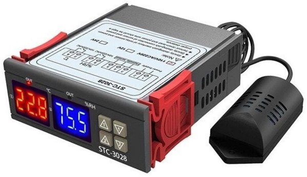 Θερμοστάτης STC-3028 - 230VAC ρυθμιστής υγρασίας και θερμοκρασίας