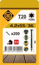 ΒΙΔΑ ΒΕΡΑΝΤΑΣ T20 4.2X55 ΠΡΑΣΙΝΟ (200)