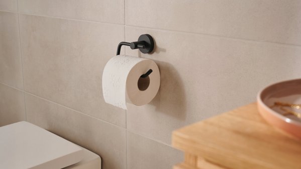 Tesa TESA MOON BLACK Θήκη για χαρτί υγείας Κόλλα Μέταλλο