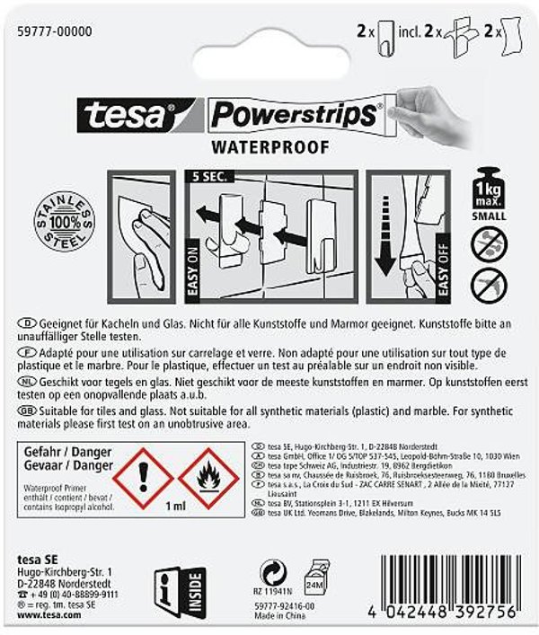 TESA 59777-00000-00 γάντζος εσωτερικός καθολικός ανοξείδωτος χάλυβας 1 τεμ.