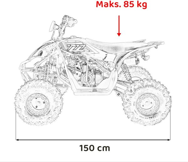 Τετράτροχο Spalinowy DESERT STORM LIFT 125cc μπλε EDUKAMP
