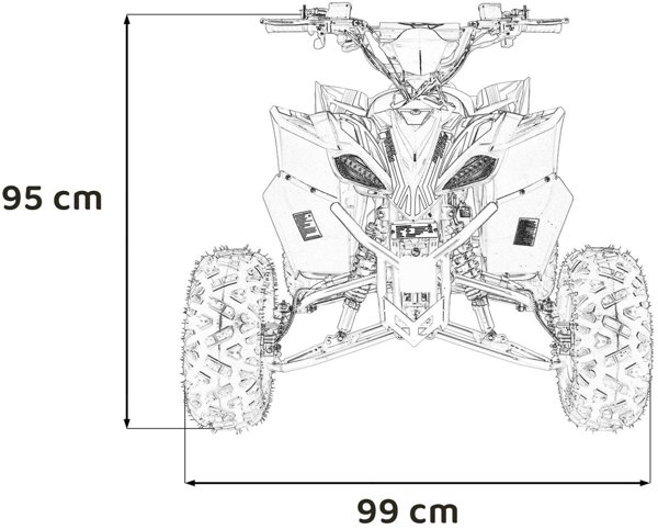 Τετράτροχο Spalinowy DESERT STORM LIFT 125cc μπλε EDUKAMP