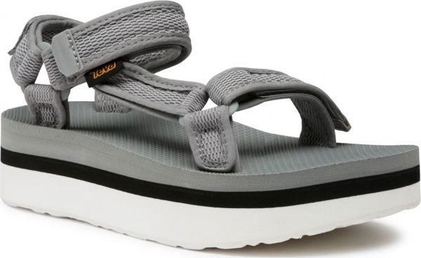 Teva Γυναικεία Σανδάλια Flatform Universal Mesh Print γκρι μέγεθος 36