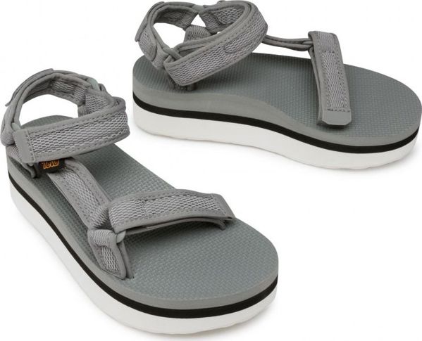 Teva Γυναικεία Σανδάλια Flatform Universal Mesh Print γκρι μέγεθος 36
