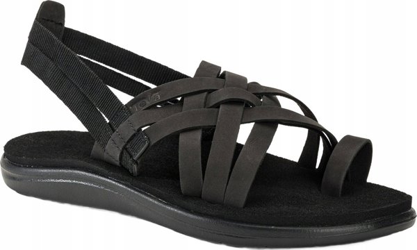 Teva W'S Voya Strappy Leather, BLK, 36 (us 5)| uk 3