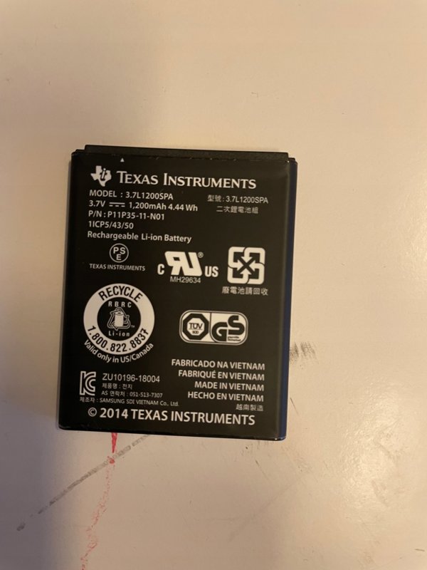 Πακέτο μπαταριών Texas Instruments για μοντέλα TI-Nspire CX/ CX CAS N2BT-BKT-B Texas Instruments (N2BT-BKT-B)