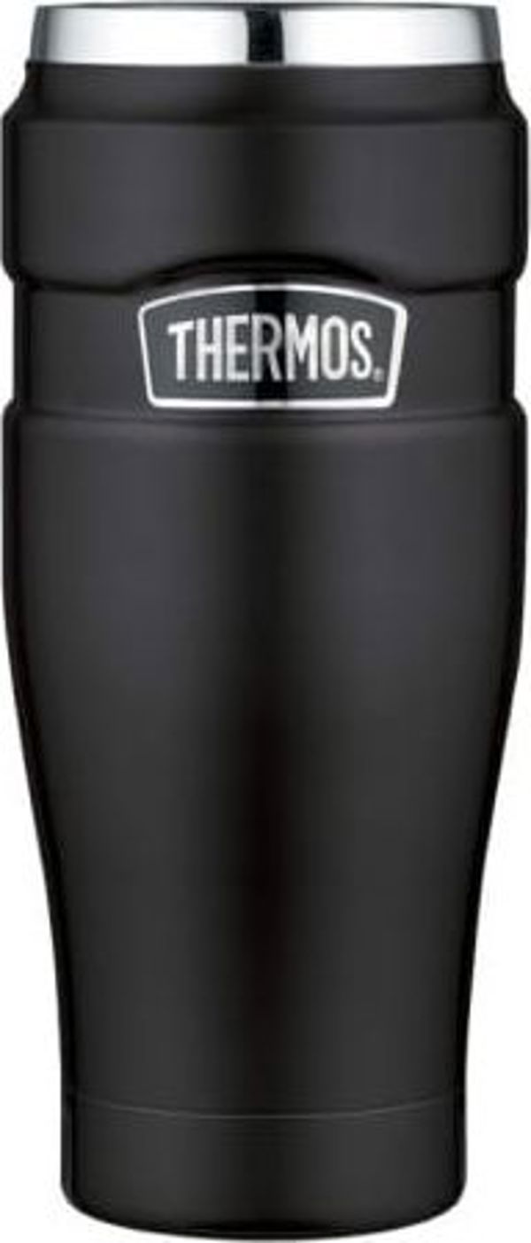 Θερμός Αδιάβροχη θερμοκούπα Thermos 0,47l μαύρο ματ