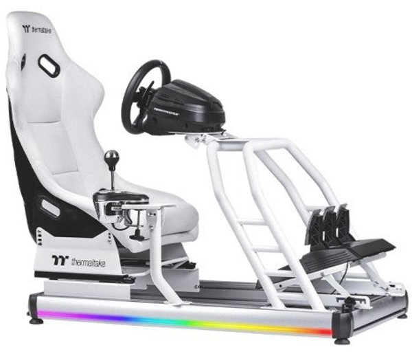 Προσομοιωτής Αγώνων Thermaltake Cockpit GR500 "Snow" Λευκό λιανική (Αποστολή με μεταφορική)