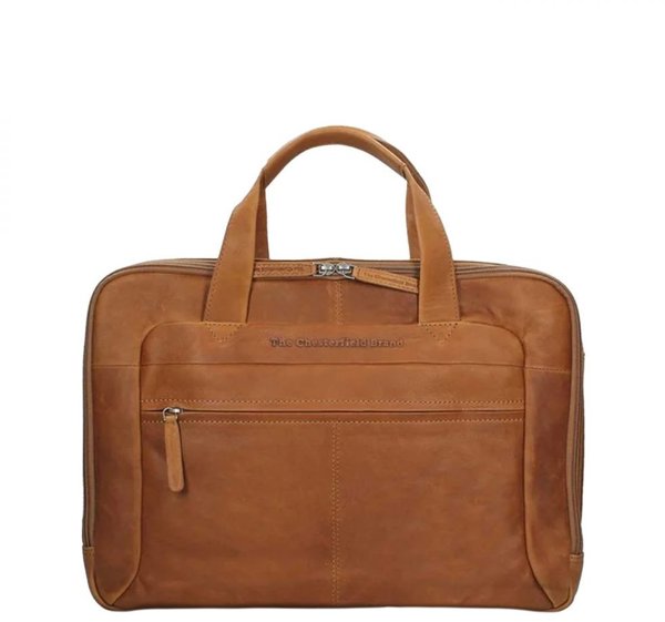 Η Chesterfield Brand Ryan Τσάντα Laptop 17", Cognac