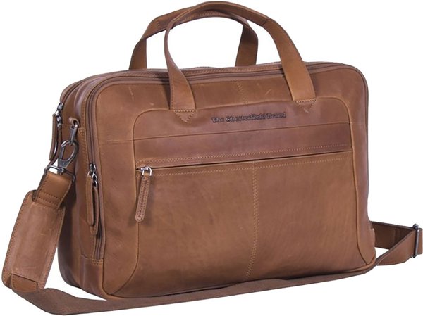 Η Chesterfield Brand Ryan Τσάντα Laptop 17", Cognac