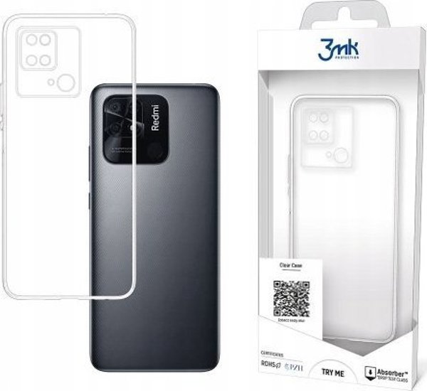 Θήκη 3MK Clear Case για Xiaomi Redmi 10C, Διαφανής Προστατευτική Θήκη Σιλικόνης
