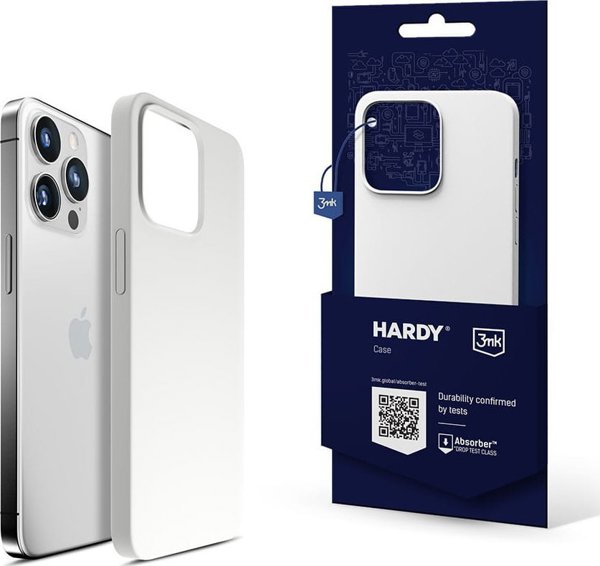 Θήκη 3MK Hardy Silicone MagCase Ασημί-Λευκή θήκη Apple iPhone 15 Pro 13095382 5903108527392