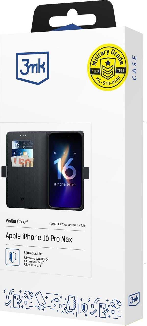 Θήκη πορτοφολιού 3MK 3mk για Apple iPhone 16 Pro Max 13473438 5903108576277