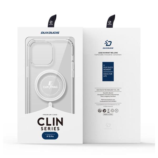 Θήκη TPU & PC Dux Ducis Clin Magnetic MagSafe Apple iPhone 15 Pro Max Διάφανο