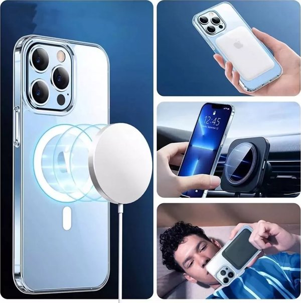 Θήκη 4kom.pl Flexair Hybrid MagSafe για Apple iPhone 14 Pro Clear