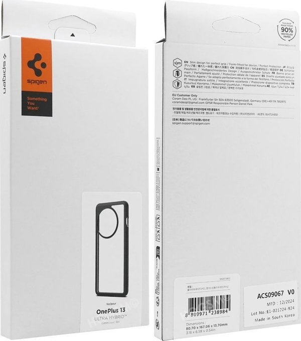 Θήκη SPIGEN Ultra Hybrid για ONEPLUS 13 μαύρο ματ