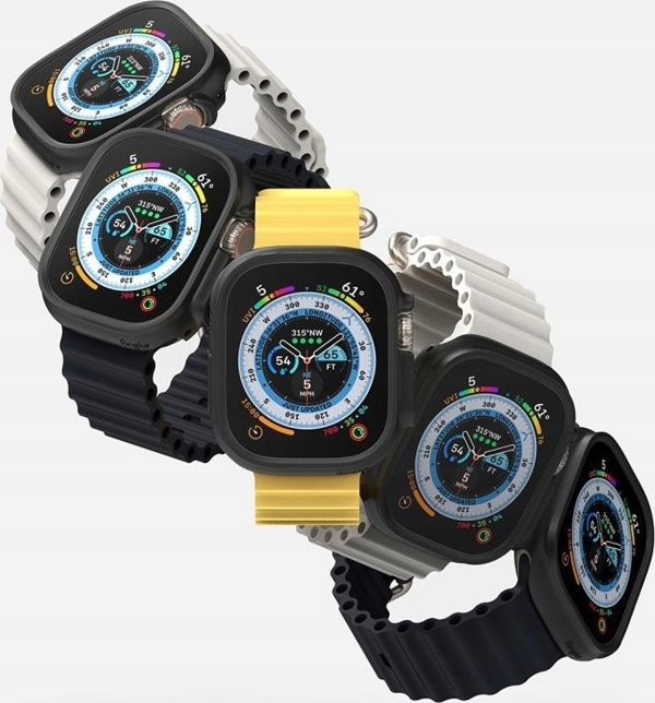 Ringke RINGKE SLIM 2-PACK APPLE WATCH ULTRA (49 MM) ΔΙΑΦΑΝΕΣ & ΜΑΤ ΜΑΥΡΟ