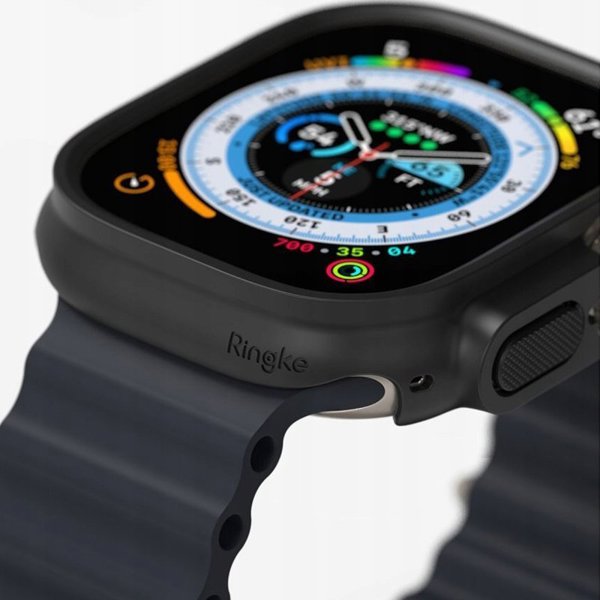 Ringke RINGKE SLIM 2-PACK APPLE WATCH ULTRA (49 MM) ΔΙΑΦΑΝΕΣ & ΜΑΤ ΜΑΥΡΟ