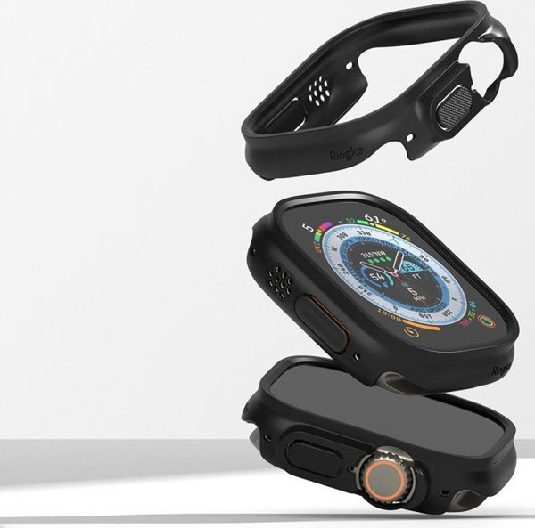 Ringke RINGKE SLIM 2-PACK APPLE WATCH ULTRA (49 MM) ΔΙΑΦΑΝΕΣ & ΜΑΤ ΜΑΥΡΟ