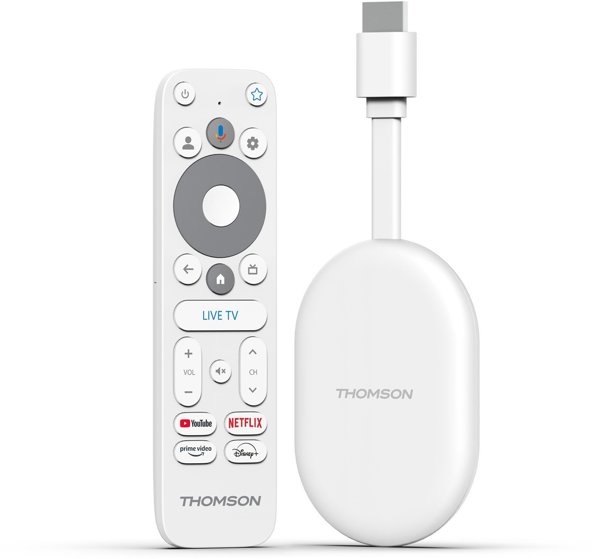 Συσκευή Streaming Thomson Google TV Go 150 Cast 4K - Λευκό