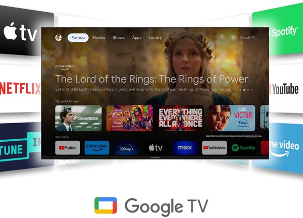Συσκευή Streaming Thomson Google TV Go 150 Cast 4K - Λευκό