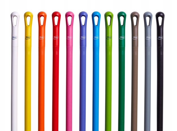 Λαβή με σπείρωμα, Vikan, 150cm, Ø3.2cm, μαύρο, γυαλί/PP, εξαιρετικά υγιεινό