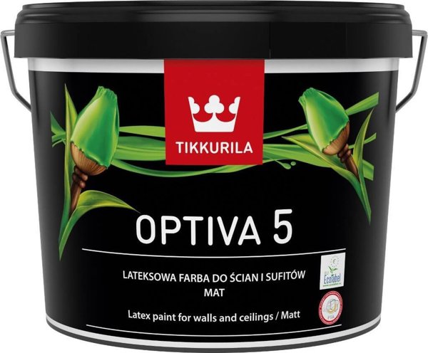 Tikkurila ΒΑΦΗ OPTIVA MATT 5 BA 0.9L