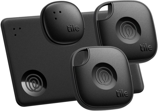 Πακέτο εντοπισμού Tile Mate Essentials Pack 2024, 4 τεμαχίων, μαύρο